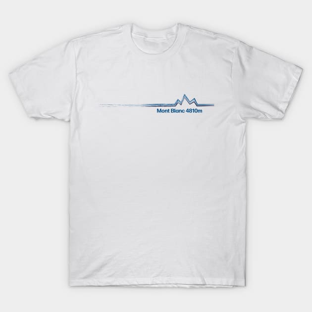 Mont Blanc 4810m T-Shirt by leewarddesign